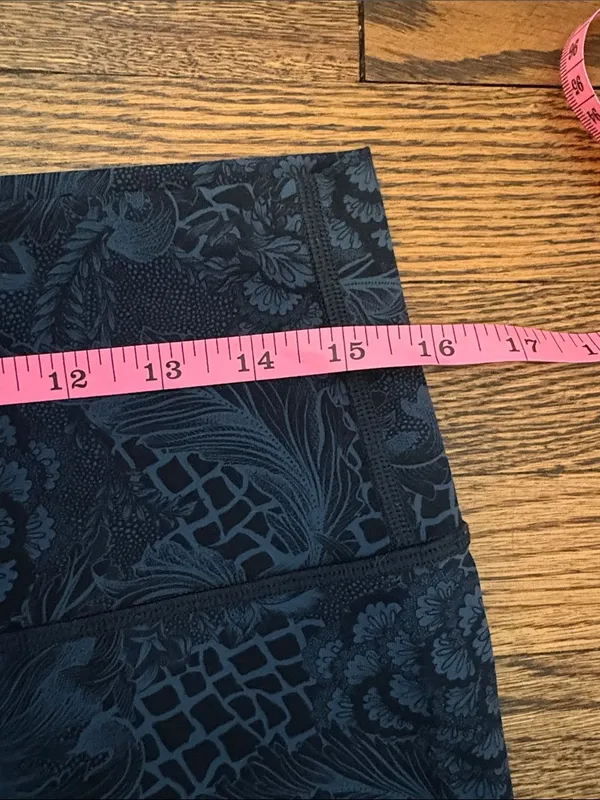Lululemon Wunder Under HR Tight 25" Nouveau Mach Blue Black Sz 12 Luxtreme NWOT - Image 7