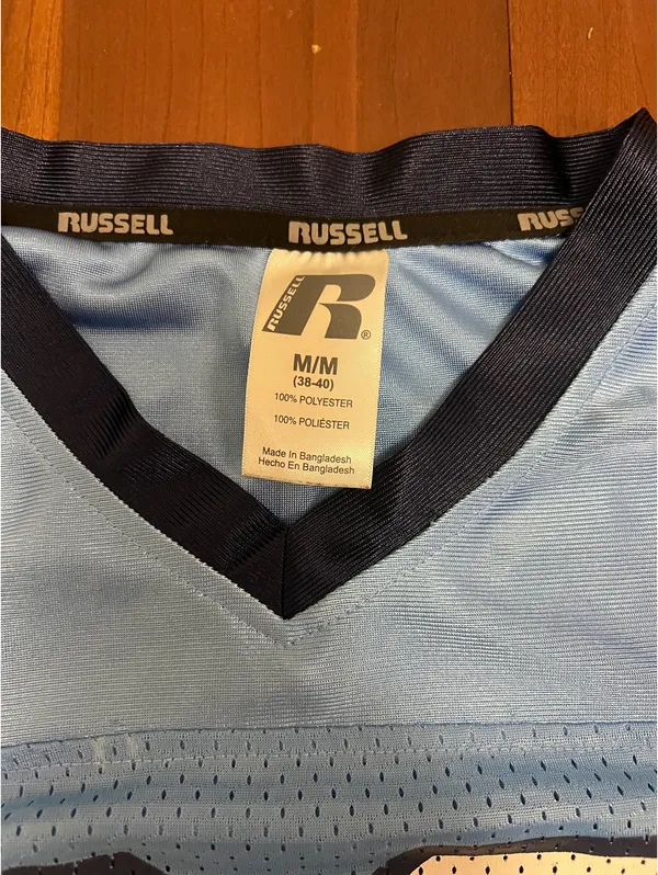 UNC Tarheels Jersey Blue Size M - Image 2