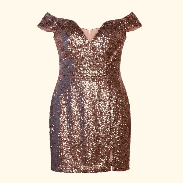 B. Darlin Silver Sequin Mini Dress Size 9/10 - Image 2