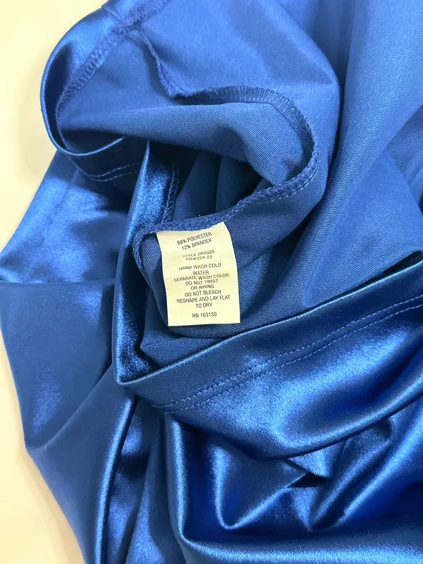 haley & june NWT Midnight ScoopBack Bodycon Mini Dress - Metallic Royal Blue - M - Image 15