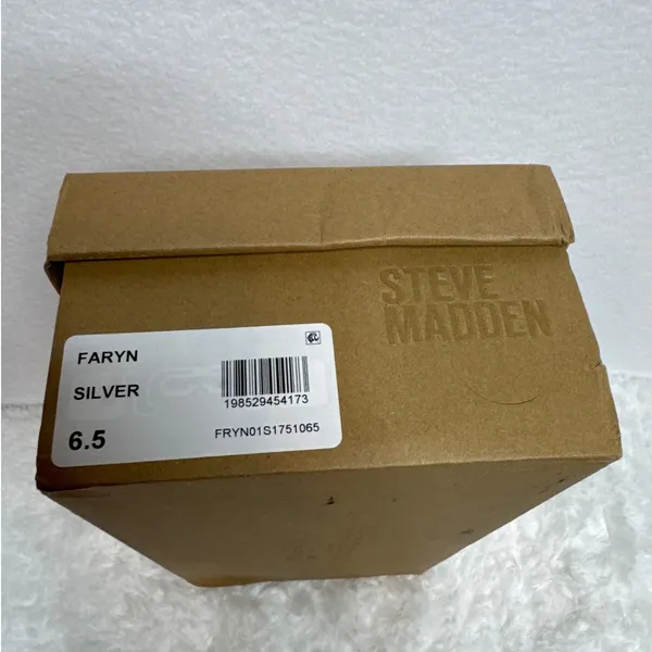 NWT Steve Madden Faryn Slingback Pumps silver size 6.5 - Image 13