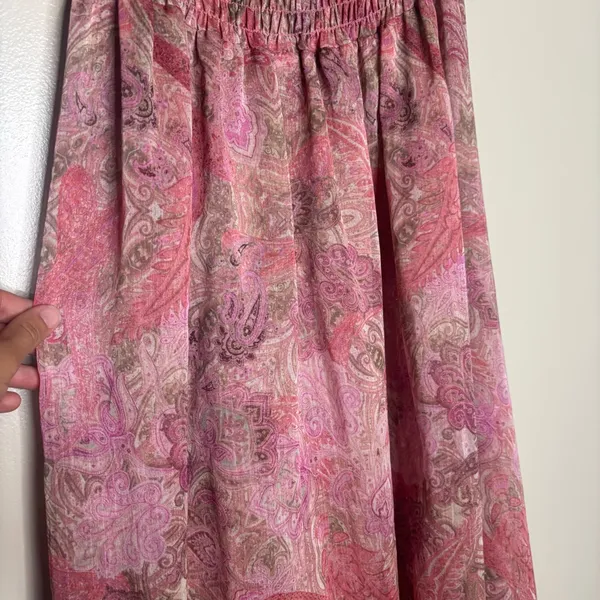 Misa Los Angeles Arianne Chiffon Maxi Cutout Dress in Muted Paisley - Image 9