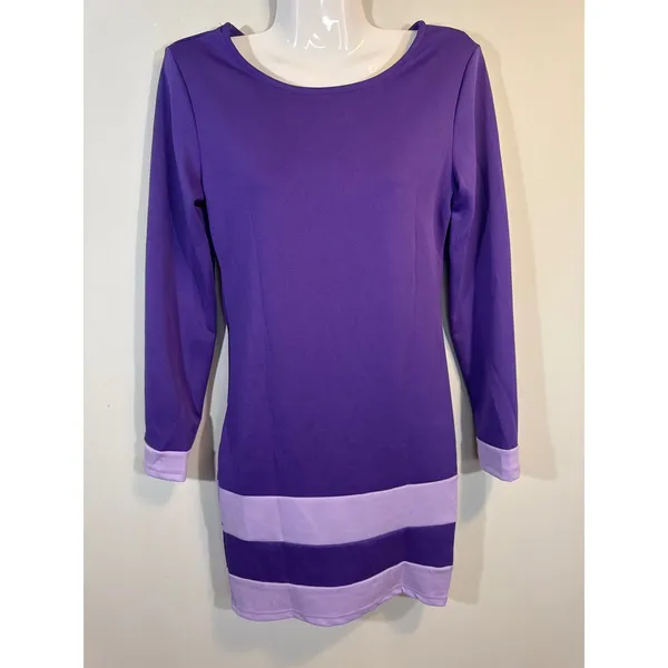 Scooby Doo Purple Daphne Blake Cosplay Costume Set Women MED NEW 70's Halloween - Image 2