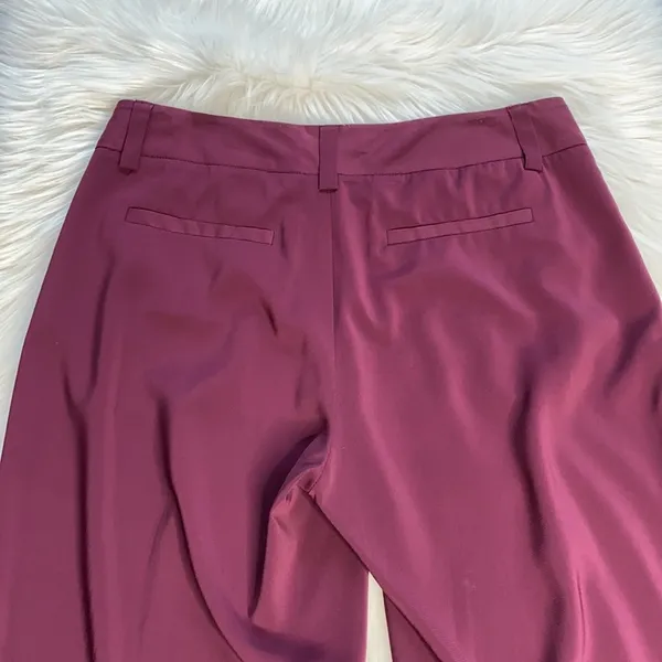 Alice + Olivia Plum Slouchy High Waisted Cropped Arthur Pant - Image 3