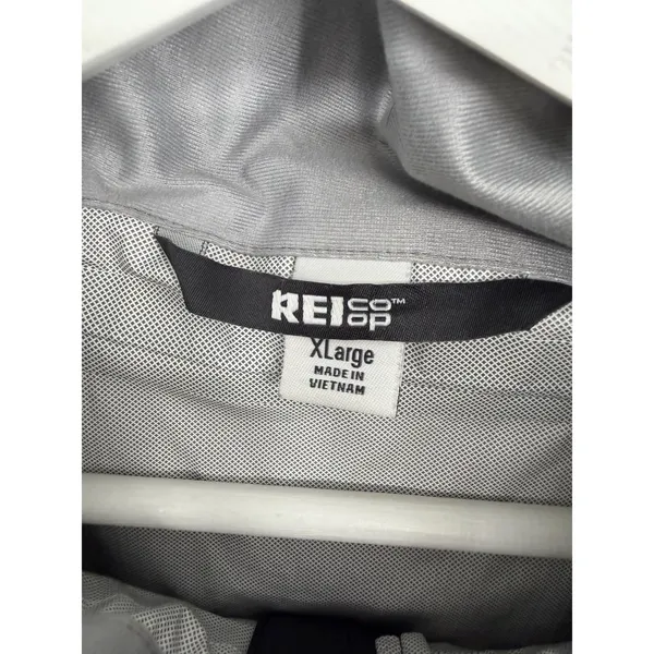REI Co-op Women's Rain Jacket XL Black Hooded Waterproof Shell - Image 5
