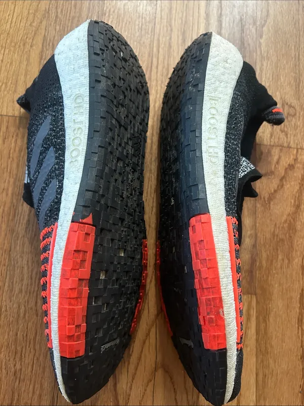 Adidas Men Pulseboost Hd Running Shoe Sneaker Core Black/Grey Five/Solar Red 9.5 - Image 6