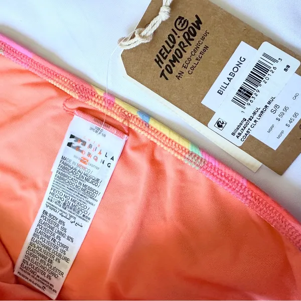NWT Billabong Coast Is Clear Bikini Set - Multi - L/S - Image 12