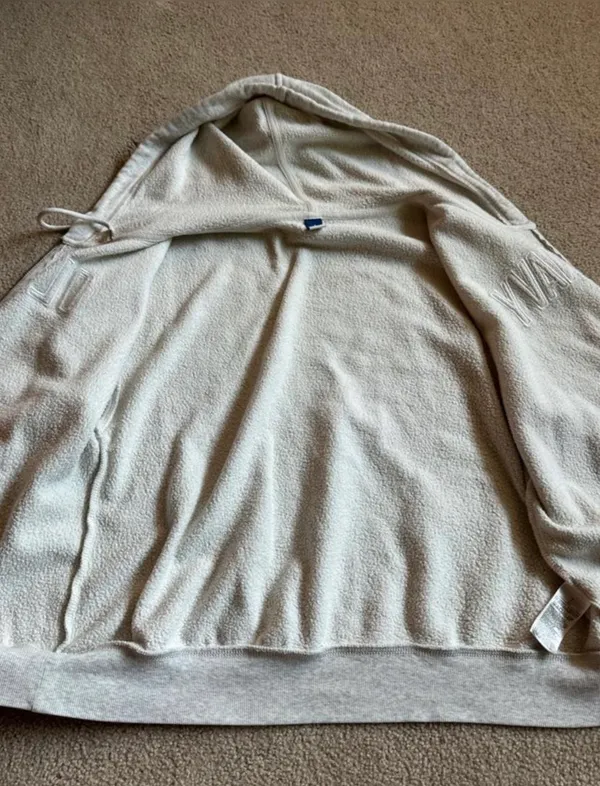 Old Navy White Zip-Up Hoodie - Image 5
