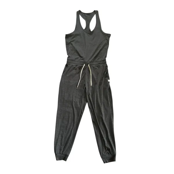 Vuori Lux Sleeveless Jumpsuit In Charcoal Heather Size S Athleisure Activewear - Image 5