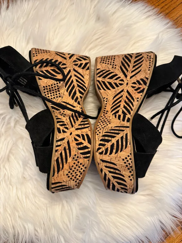 Sbicca South Moon Under Cork Wedge Platform Sandals - Image 2