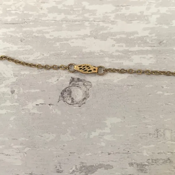 Gold Teardrop Necklace Pendant Women’s Jewelry Gorjana Jade Detail - Image 3