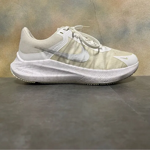 Nike Zoom Winflo 8 CW3421-104 Women's White Metallic Silver Running Shoes Size 8 - Image 11