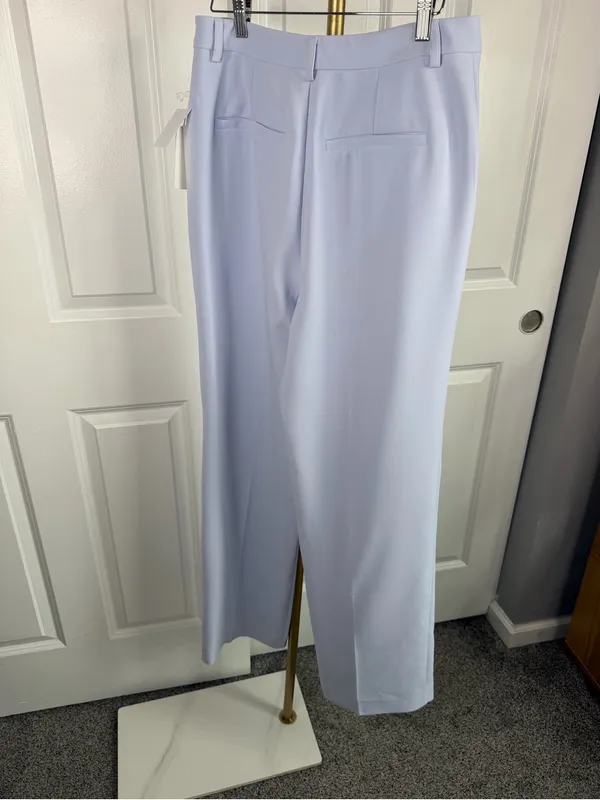 Good American Powder Purple High Rise Tailored Pants Size 8/29 NWT - Image 10