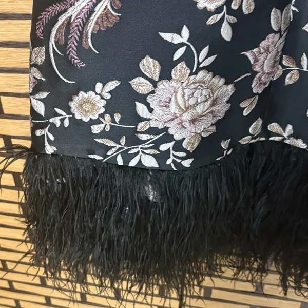 Kate Spade‎ Madison Avenue Pamella Chinoiserie Feather Hem Dress - Image 7
