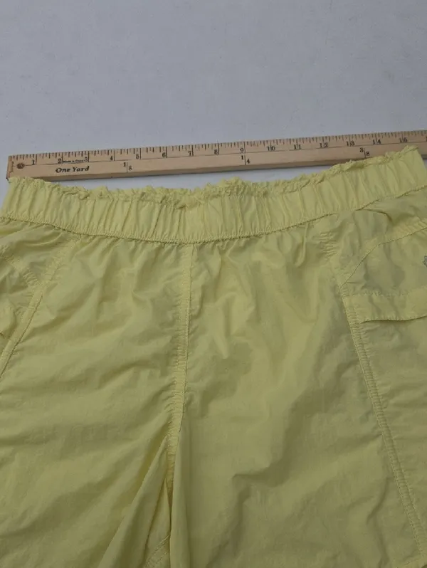 FP Movement by Free People Pale Yellow Athletic Shorts with Pockets - Image 5