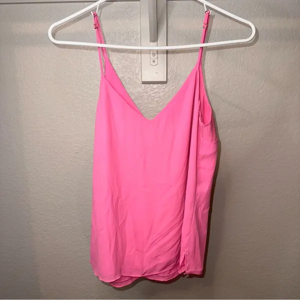 Lilly Pulitzer Pink Fitted Buttoned Camisole - Image 3