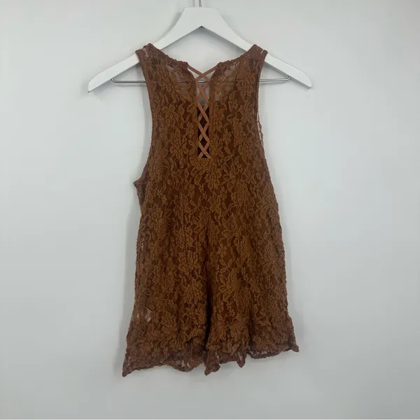 American Eagle Outfitters Boho Lace Tank Top Size XS Fairy Festival Sheer - Image 6