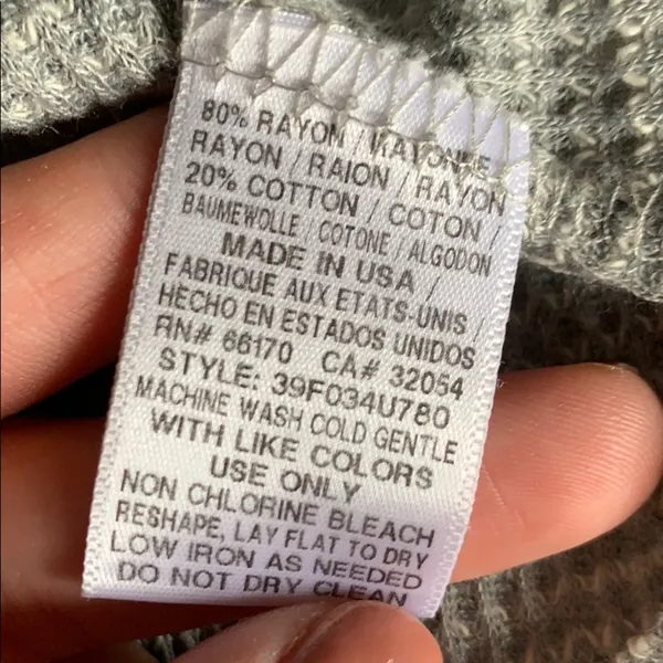 Free people grey waffle knit oversized top! - Image 5