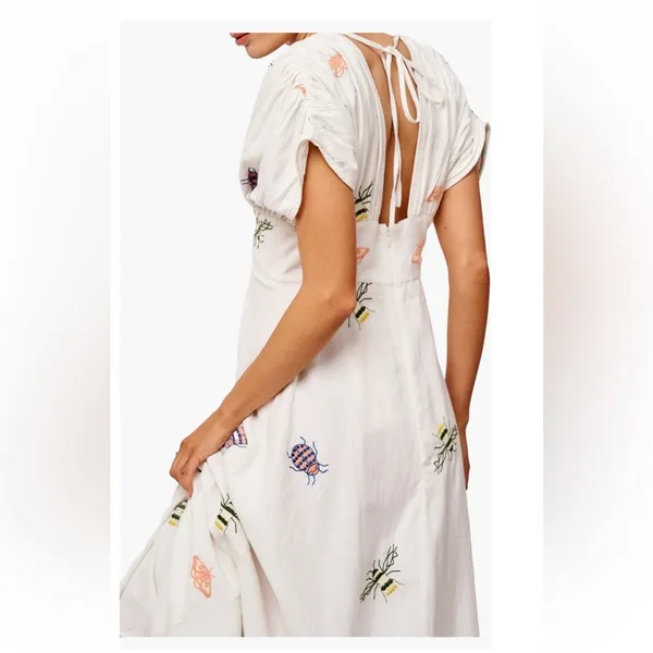 NWT Ciebon Selma Embroidered Plunge Neck Maxi Dress - Image 5