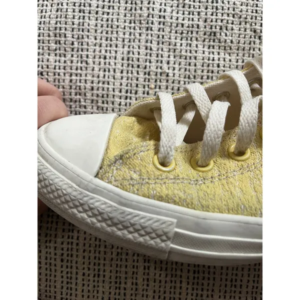 Converse hi tops hybrid texture jacquard yellow size 10 - Image 6