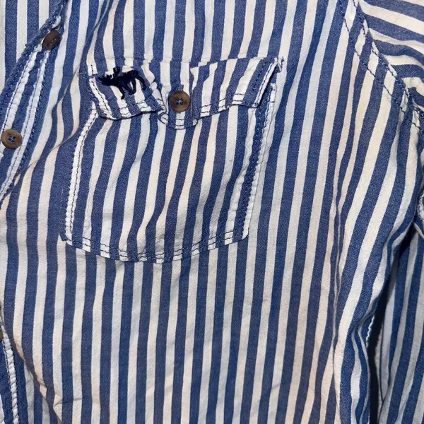 Abercrombie & Fitch Preppy Vintage Y2K Striped Long Sleeve - Image 2