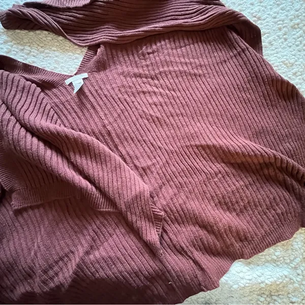 Womenwithin sweater size 0 over the shoulder sweatshirt Red Long sleeve Shirt - Image 2