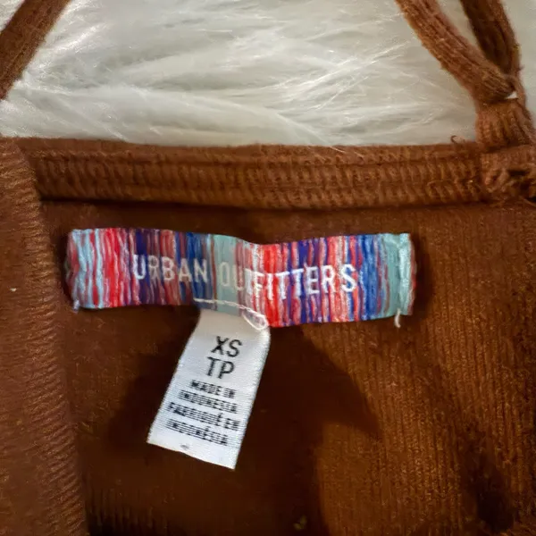 Urban Outfitters Brown Cowl Crop Top - Image 4