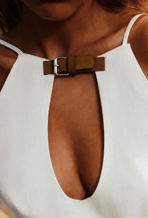 mini halter dress linen strap party coctail wedding casual - Image 7