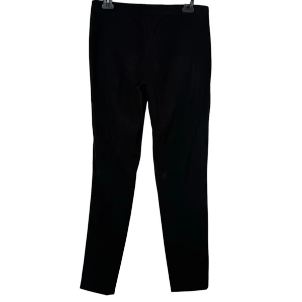 Theory Black Wool Straight Leg Pants Size 4 Zipper Ankle Quiet‎ Luxury Capsule - Image 5