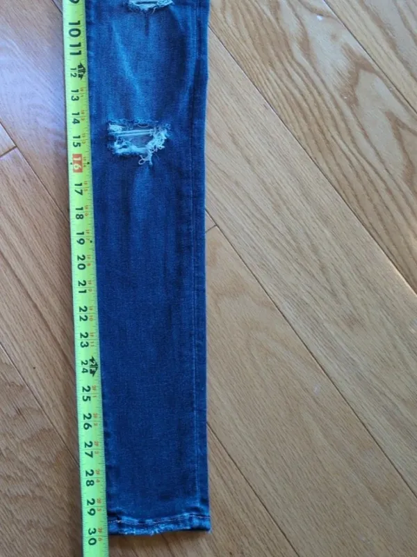 American Eagle Luxe Stretch Hi-Rise Jegging Womens 00 (24x30) Blue Denim Jeans - Image 8