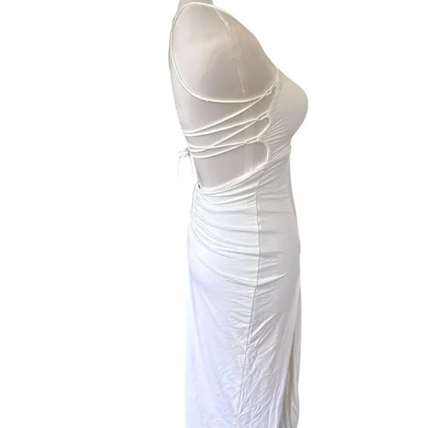 NWT BabyBoo Victoria Maxi Dress Size XS White‎ Strappy Back - Image 4
