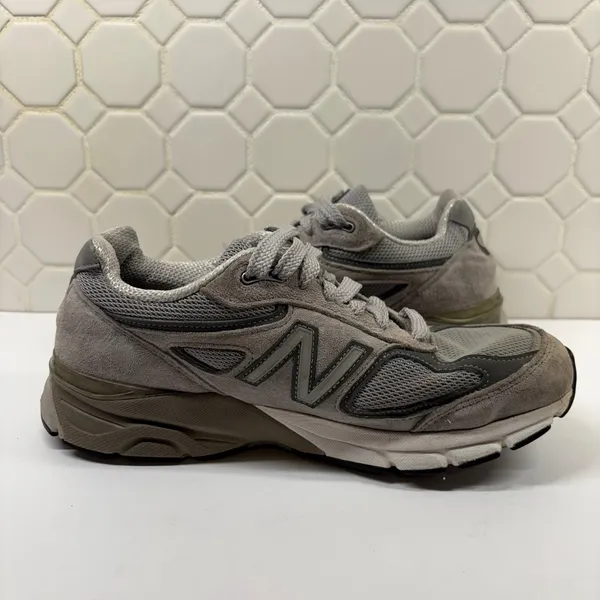 New Balance 990v4 Running Shoes Women 8 Grey W990GL4 Made in USA Suede Sneaker - Image 7