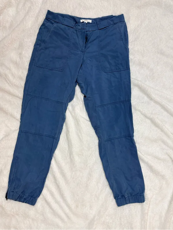 LOFT Royal Blue Utility Jogger Pants - Image 3