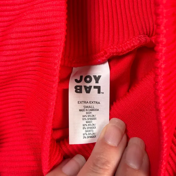 Joy Lab Shorts Women's XXS High Rise Red Elastic Waist NWT - Image 4