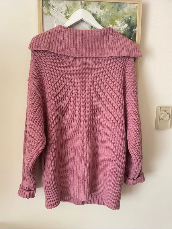 Free People Swim Too Deep Cardigan in Smoked Pink Size XS - Image 9