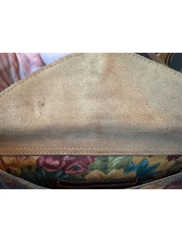 Patricia Nash Floral Leather Crossbody Bag 10x8 - Image 5