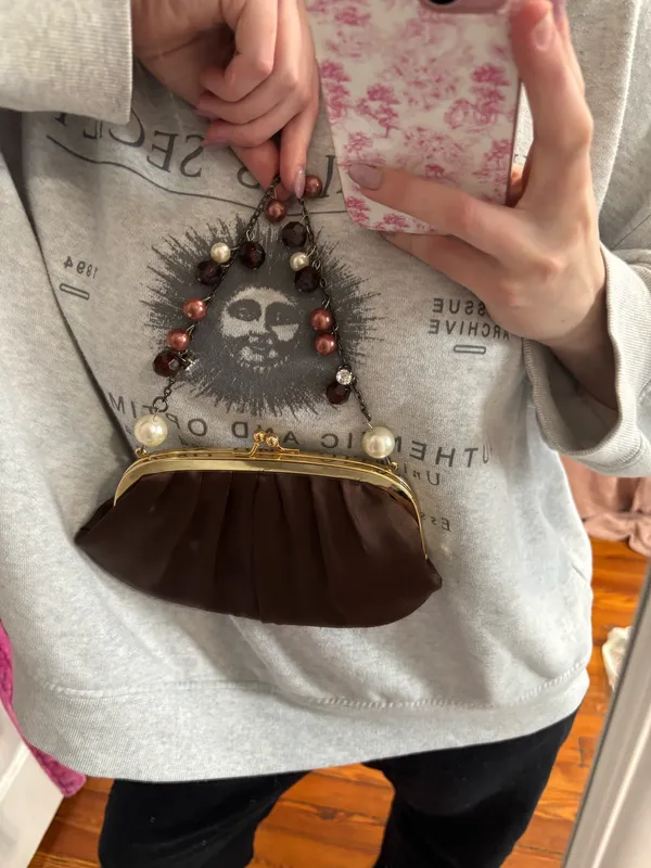 Brown vintage bag - Image 2