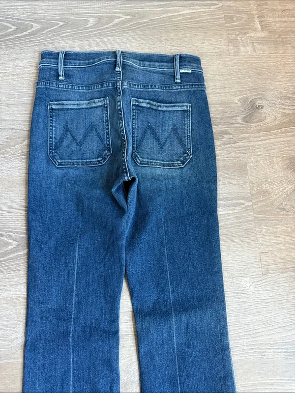 MOTHER THE PATCH POCKET INSIDER SNEAK CAVING IN Blue Size 24 - Image 7