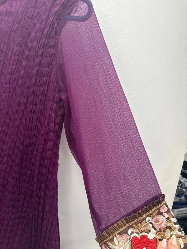 Ladies sz Med Pakistani Embroidered dress - Image 9