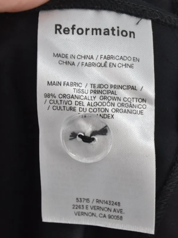 Reformation Alivia Maxi Dress Black S - Image 8