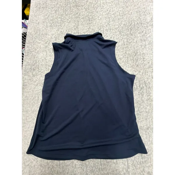 Walter Hagen Womens Clubhouse Pique Sleeveless Polo‎ Dark Navy XXL WGH11800 NWT - Image 5