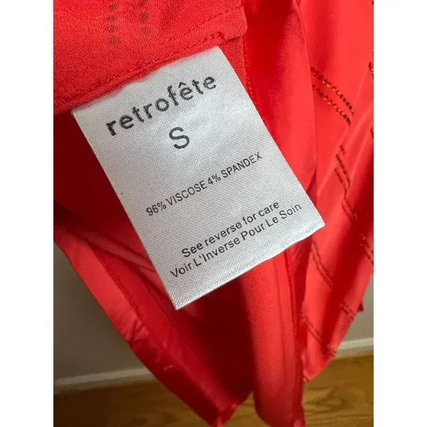 Retrofete Lilly Red Sequin Midi Slip Dress NWT Sz. S - Image 9