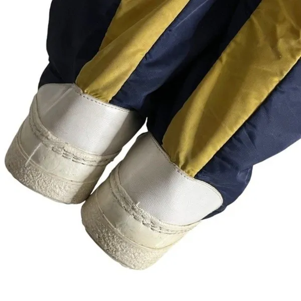 APRES SKI Blue Yellow Nylon Rubber Boots Moon Boots - Image 3