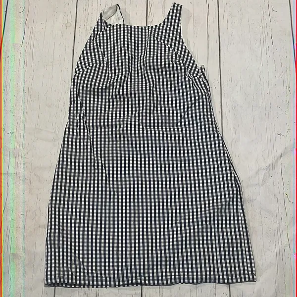 Zara black and white checkered short dress - Image 2