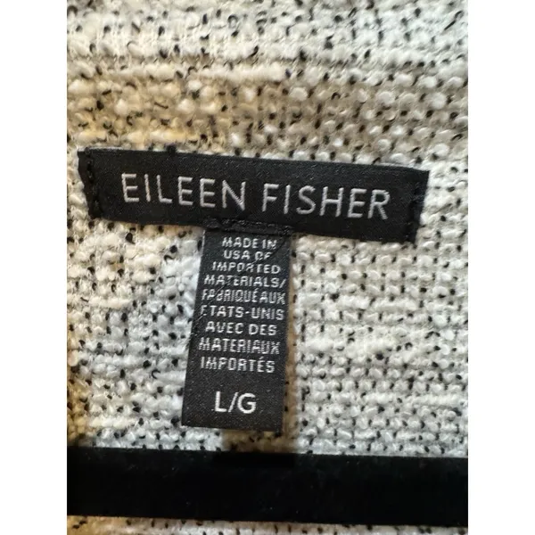 Eileen Fisher Organic Cotton Terry Shawl Collar Jacket Textured Duster Open‎ - Image 5