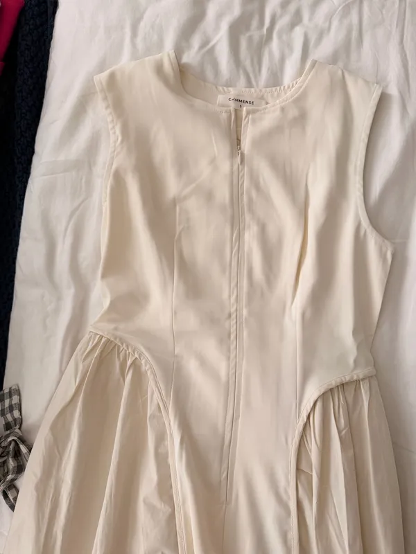 Commence High Neck Pleated Dress - Image 3