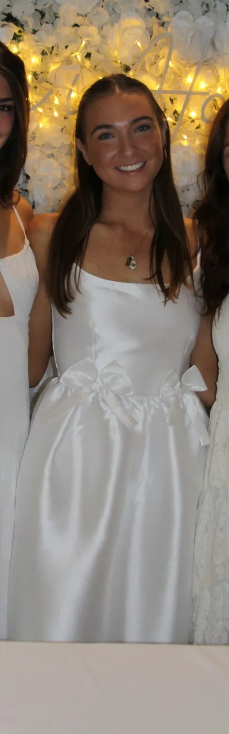 White Lulus Dress Midi - Image 2