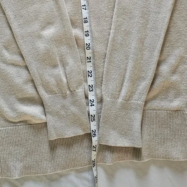 LOFT Sweater Womens Sz M Boat Neck‎ Neutral Minimalist Cozy Business Casual Knit - Image 7