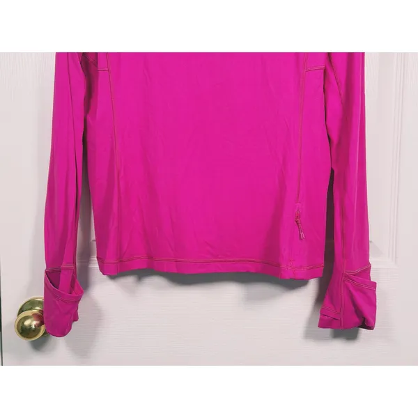 Lululemon Its Rulu Long Sleeve Shirt Size XL Pink Running Workout Fitness Gym - Image 6