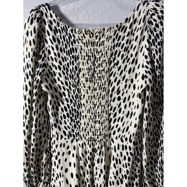 Reformation Alessi Midi Cheetah Print Dress Sz 6 - Image 7